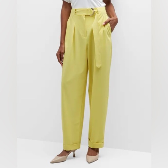 Tanya Taylor Tyler Pants In Daffodil Size 16 NWT MSRP $445 - Picture 4 of 7